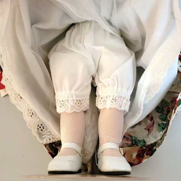 Goebel Heavenly Harmony Angel Doll Porcelain Musical Silent Night 16" 953/5000 - Picture 10 of 13